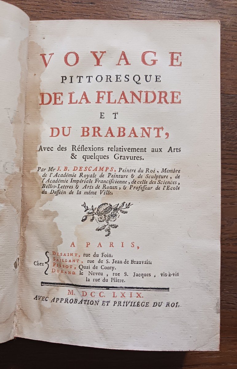 Voyage Pittoresque De La Flandre Et Du Brabant   / 1769