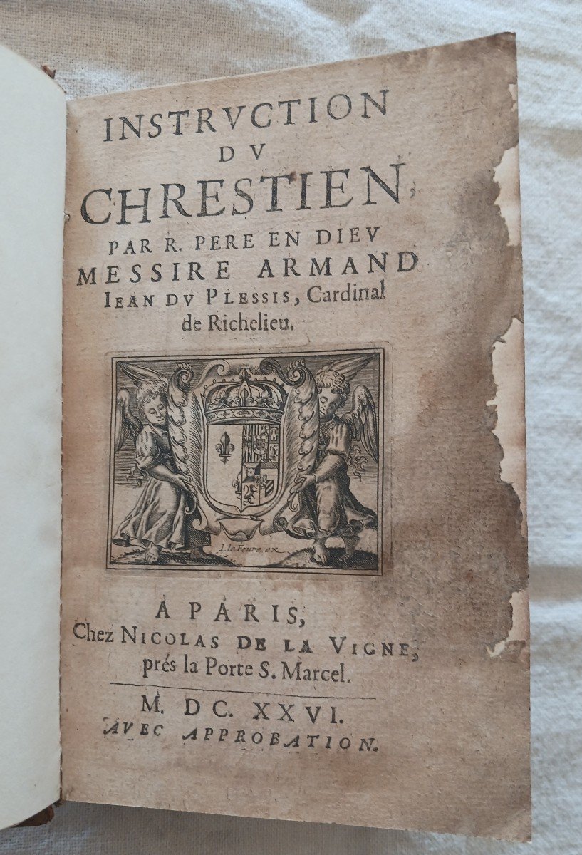 Instruction Du Chrétien Par Le Cardinal De Richelieu   /  1626