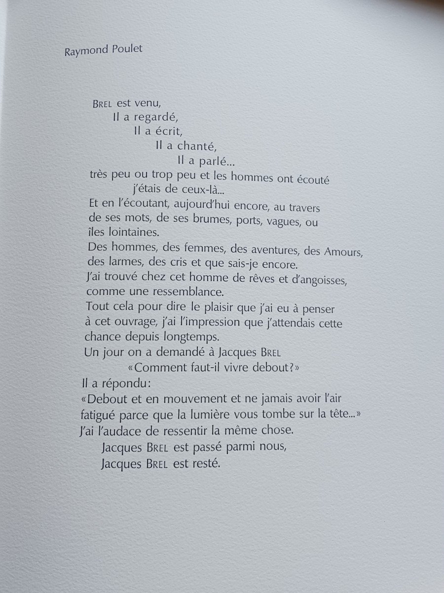 Jacques Brel    /   Vivre Debout-photo-2