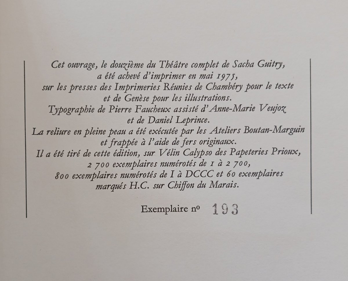 Sacha Guitry    /   Théâtre Complet-photo-3