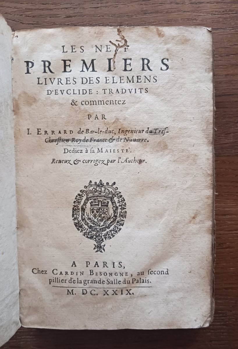 Les Neufs Premiers Livres Des éléments d' Euclide