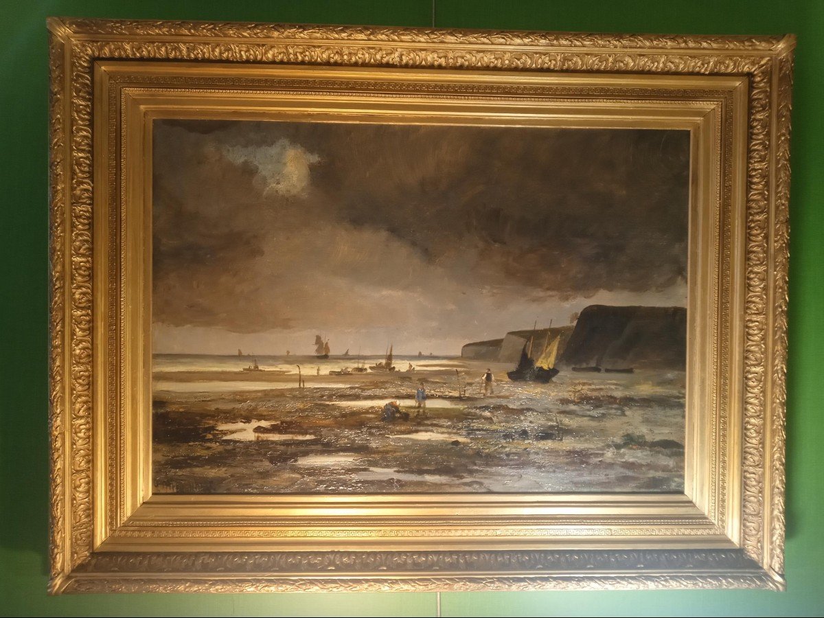 J.meisenberg "fishing Scene On The Opal Coast"