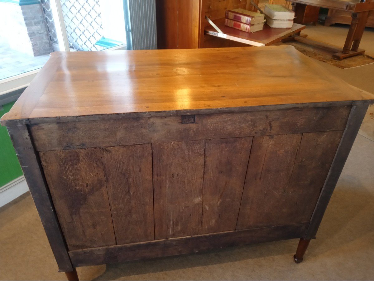 Louis XVI Chest Of Drawers In Walnut-photo-4