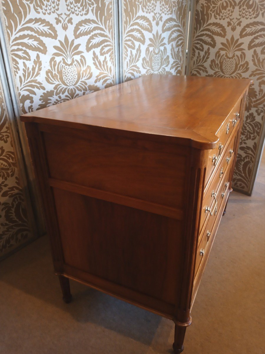 Louis XVI Chest Of Drawers In Walnut-photo-2