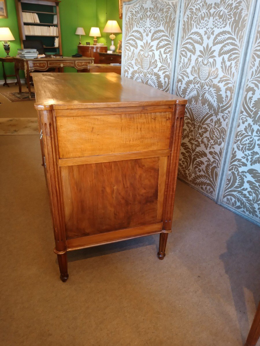 Louis XVI Chest Of Drawers In Walnut-photo-3