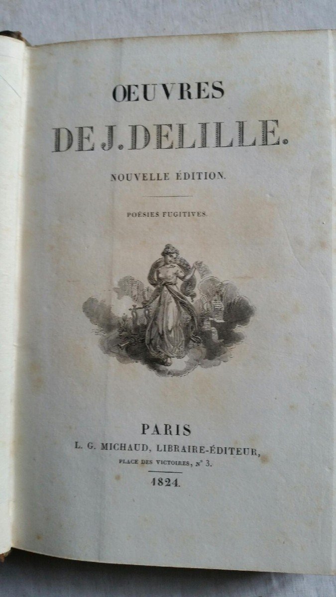 Works Of Jacques Delille 16 Volumes 1824-photo-3