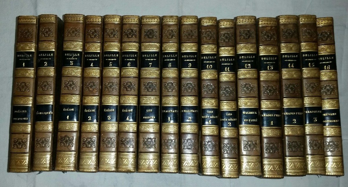 Works Of Jacques Delille 16 Volumes 1824