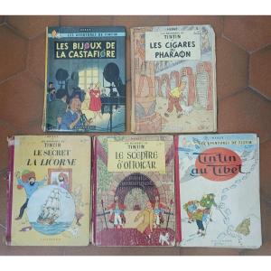 Les Aventures De Tintin  Hergé Editions Casterman  80 Euros