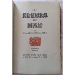 Les Fleurs Du Mal Par Charles Baudelaire  1942   60 Euros