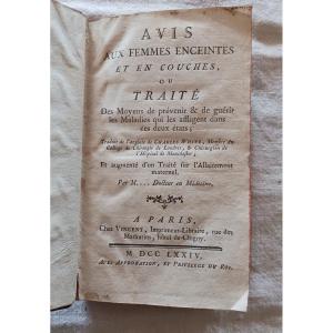 Avis Aux Femmes Enceintes Et En Couches  /  1774