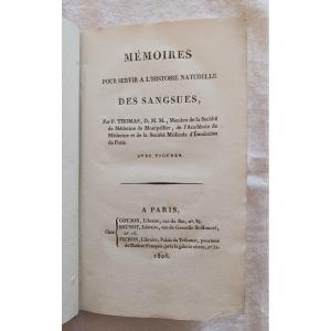 Mémoires Pour Servir à l'Histoire Naturelle Des Sangsues   /   1806