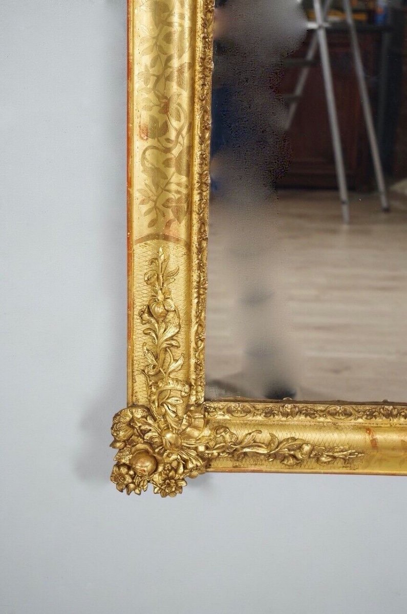 Miroir doré Napoléon III-photo-4