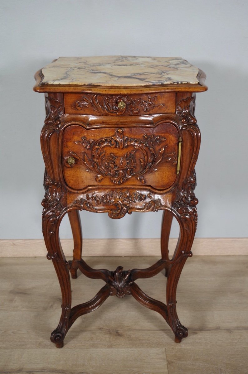 Table de chevet style Rocaille 1900-photo-2