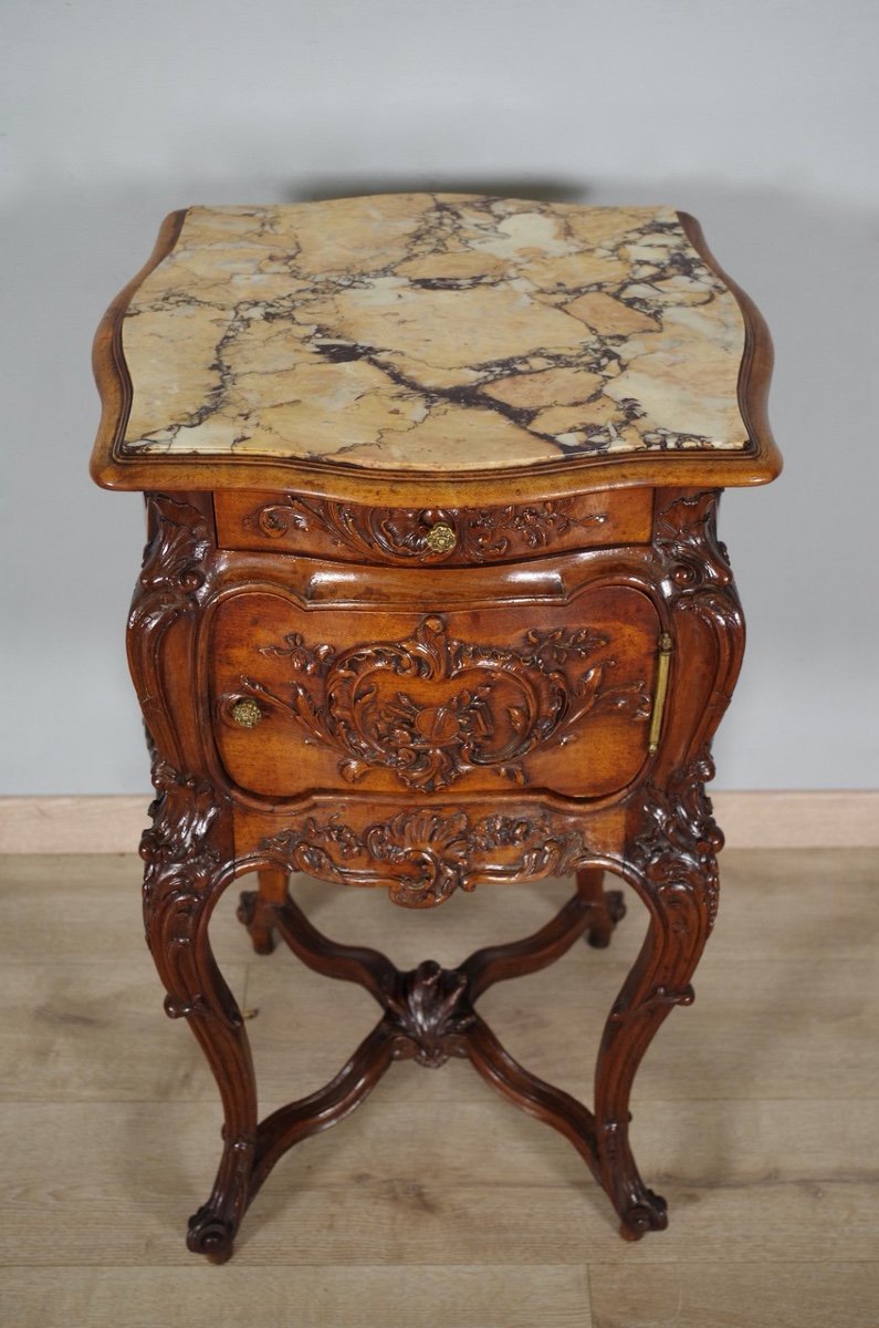 Rocaille Style Bedside Table 1900-photo-3