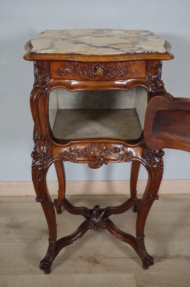 Rocaille Style Bedside Table 1900-photo-3