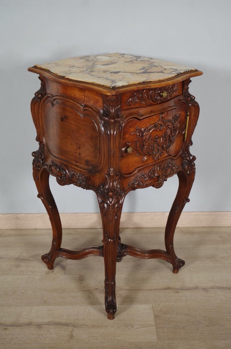 Rocaille Style Bedside Table 1900-photo-4