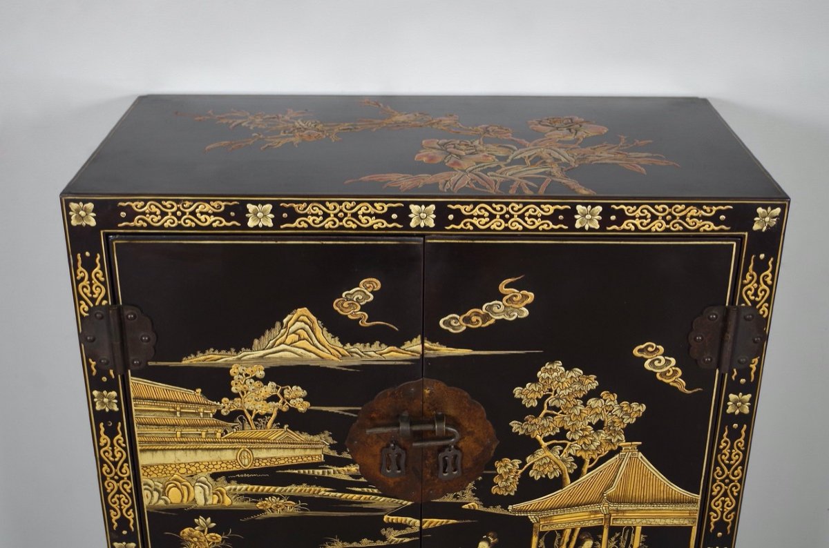 Cabinet en laque de Chine-photo-3