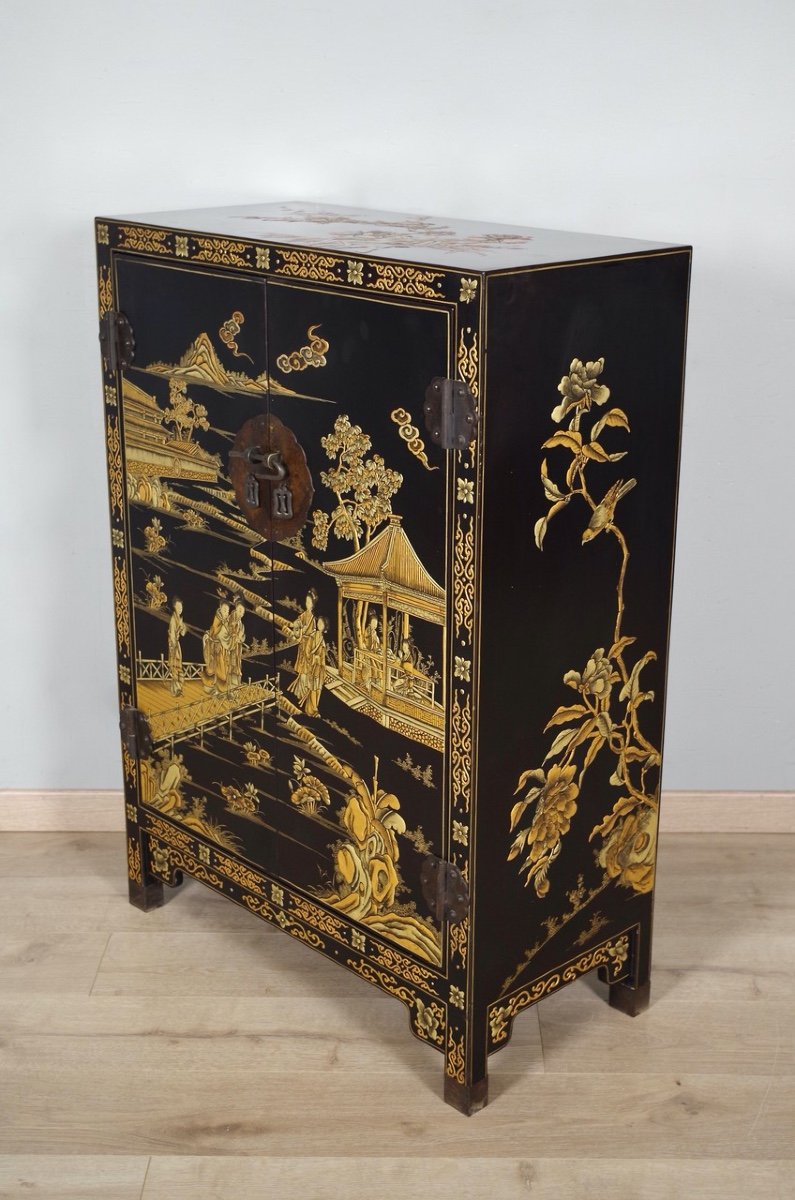 Cabinet en laque de Chine-photo-3