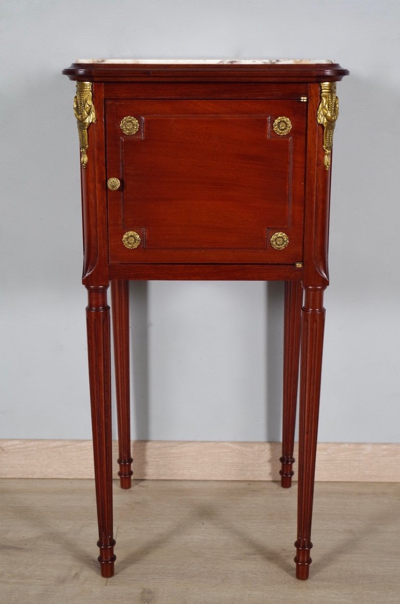 Pair Of Louis XVI Style Bedside Tables-photo-3