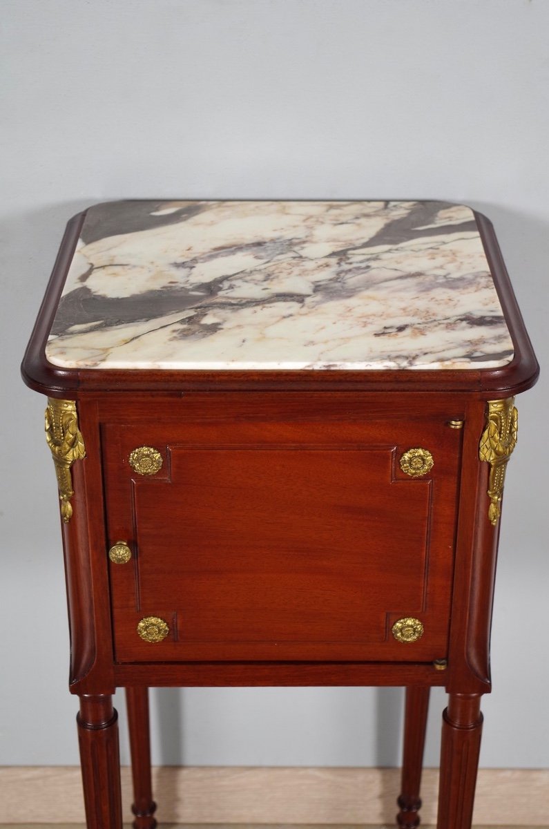Pair Of Louis XVI Style Bedside Tables-photo-1