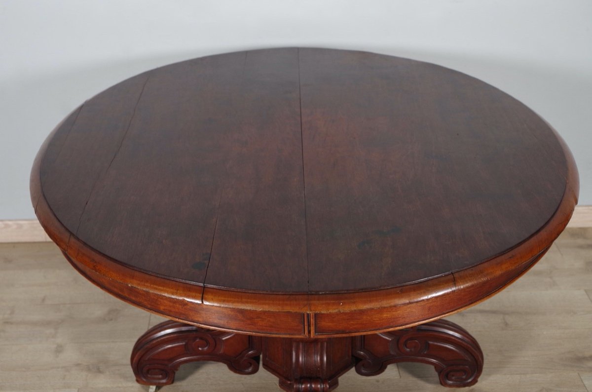 Napoleon III Dining Room Pedestal Table-photo-1