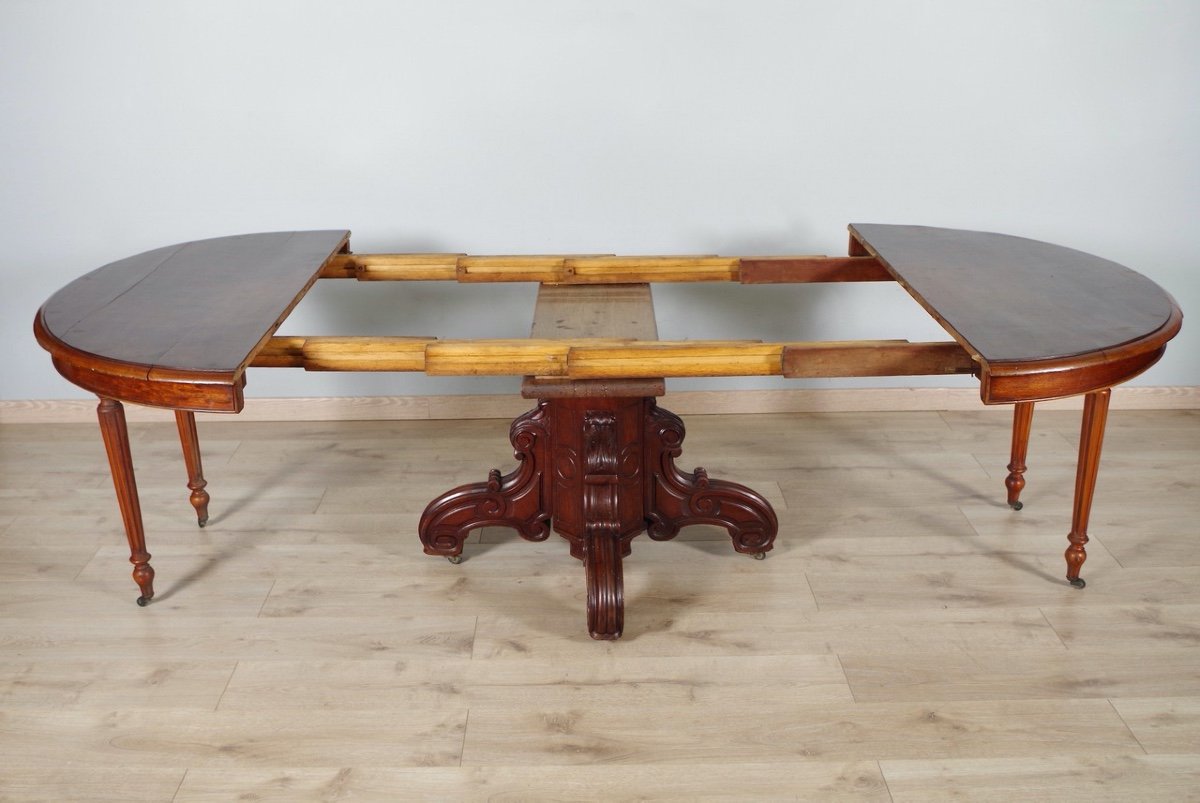 Napoleon III Dining Room Pedestal Table-photo-6