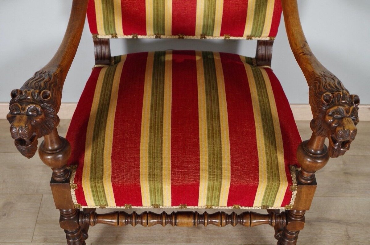 Paire de fauteuils style Louis XIV-photo-1