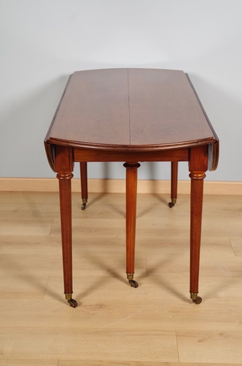 Louis XVI Mahogany Period Table-photo-4