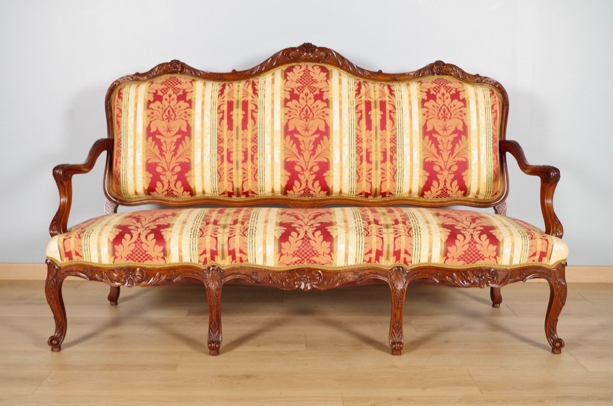 Regency Style Sofa Walnut-photo-2