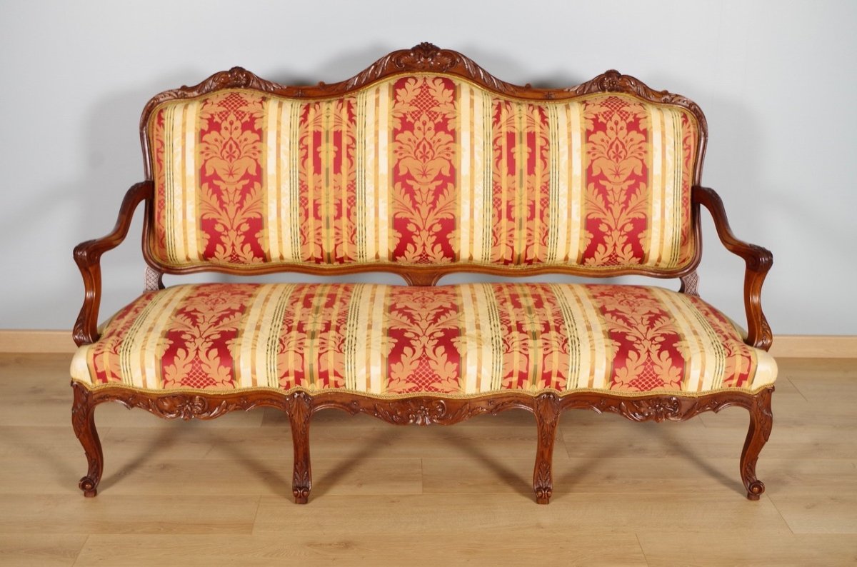 Regency Style Sofa Walnut