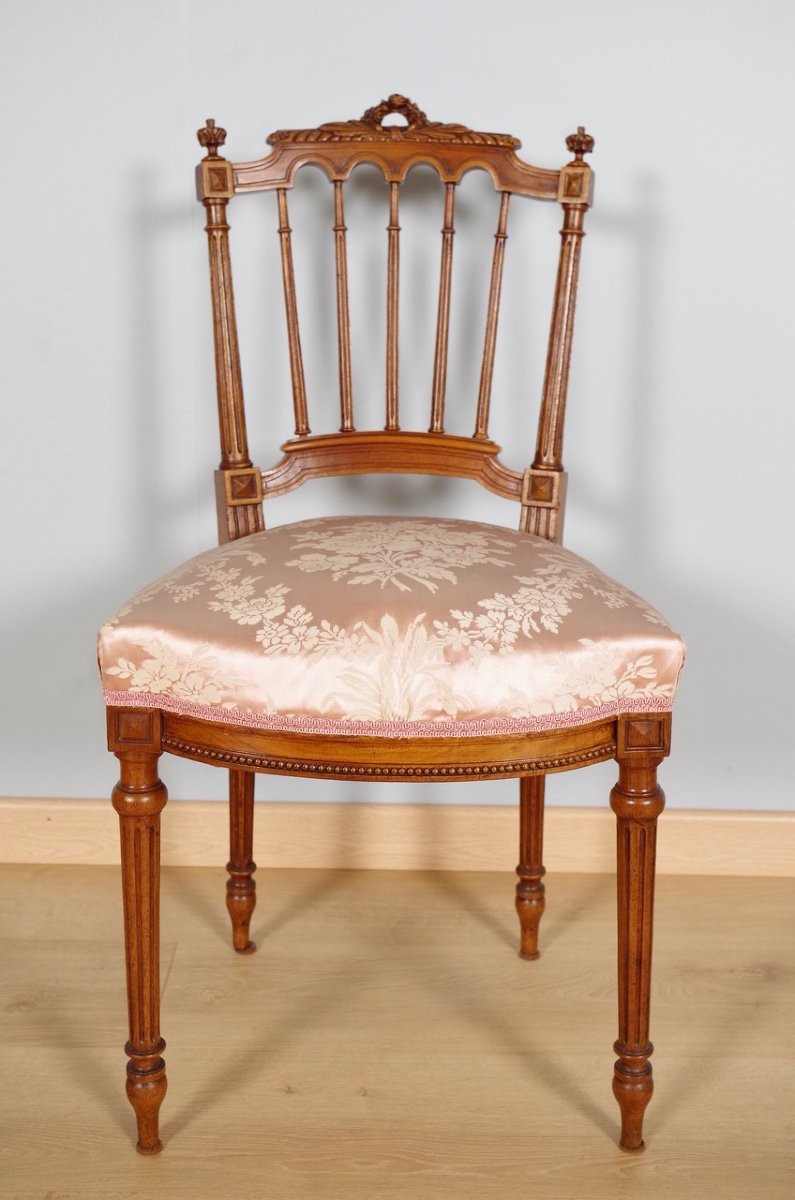 Paire de chaises style Louis XVI-photo-3