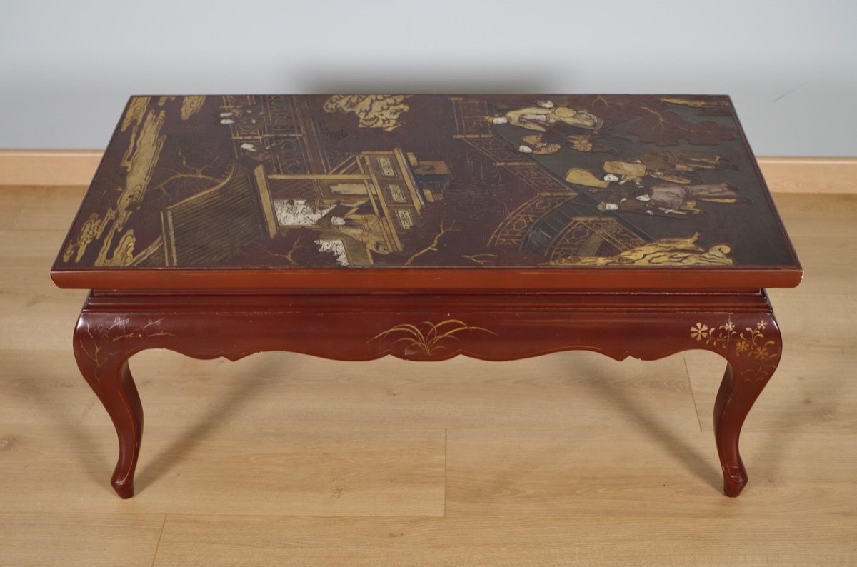 Chinese Lacquer Coffee Table-photo-3