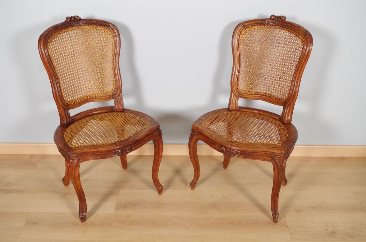 Four Louis XV Period Chairs-photo-2