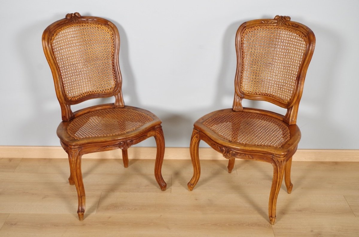 Four Louis XV Period Chairs-photo-3