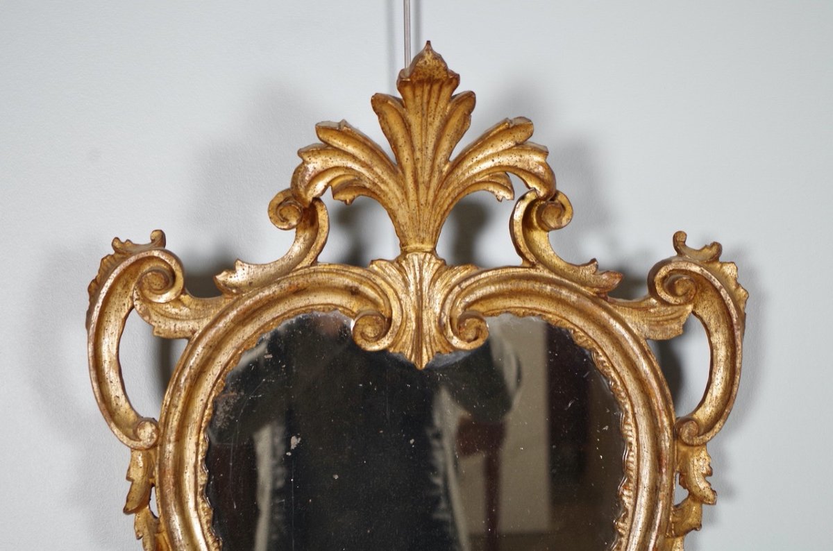 Pair Of Venetian Style Gilded Mirrors-photo-4