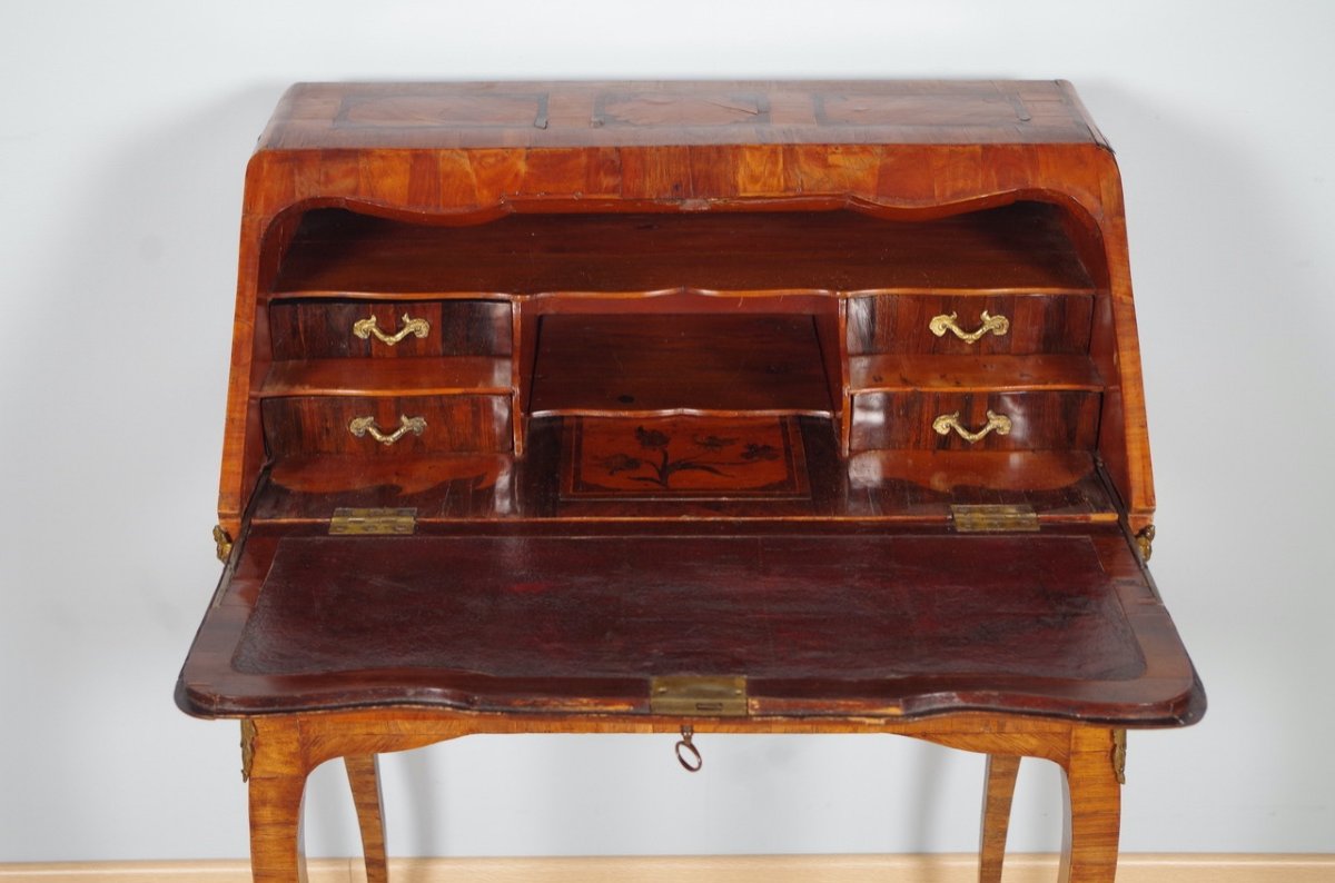 Louis XV Period Sloping Desk Stamped C.wolff-photo-2