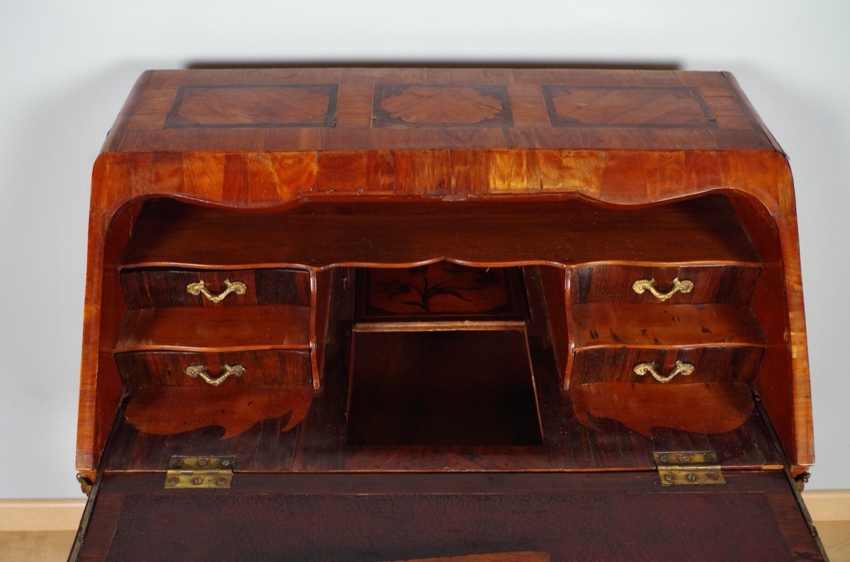 Louis XV Period Sloping Desk Stamped C.wolff-photo-3