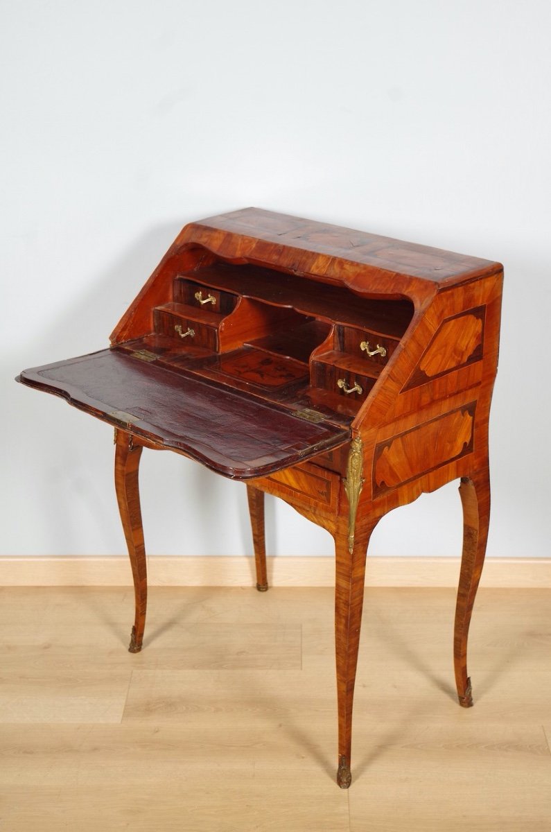 Louis XV Period Sloping Desk Stamped C.wolff-photo-1