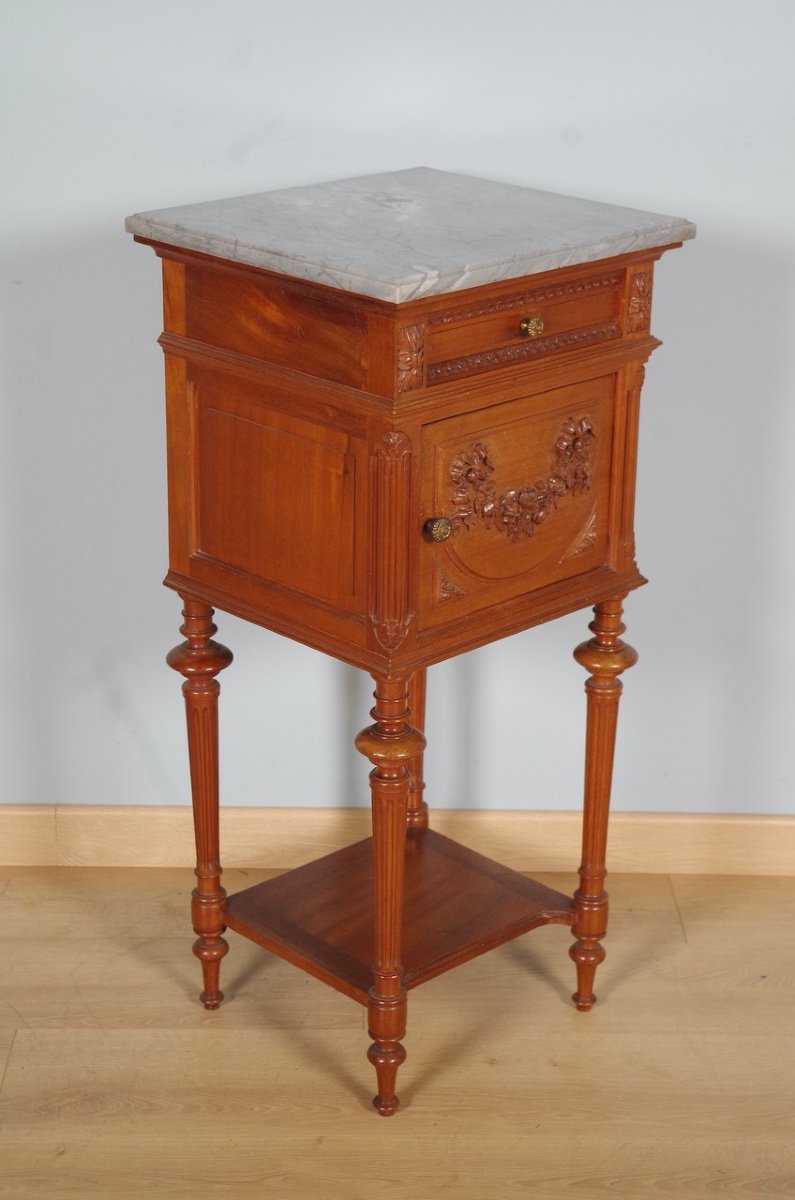 Louis XVI Style Bedside Table-photo-3