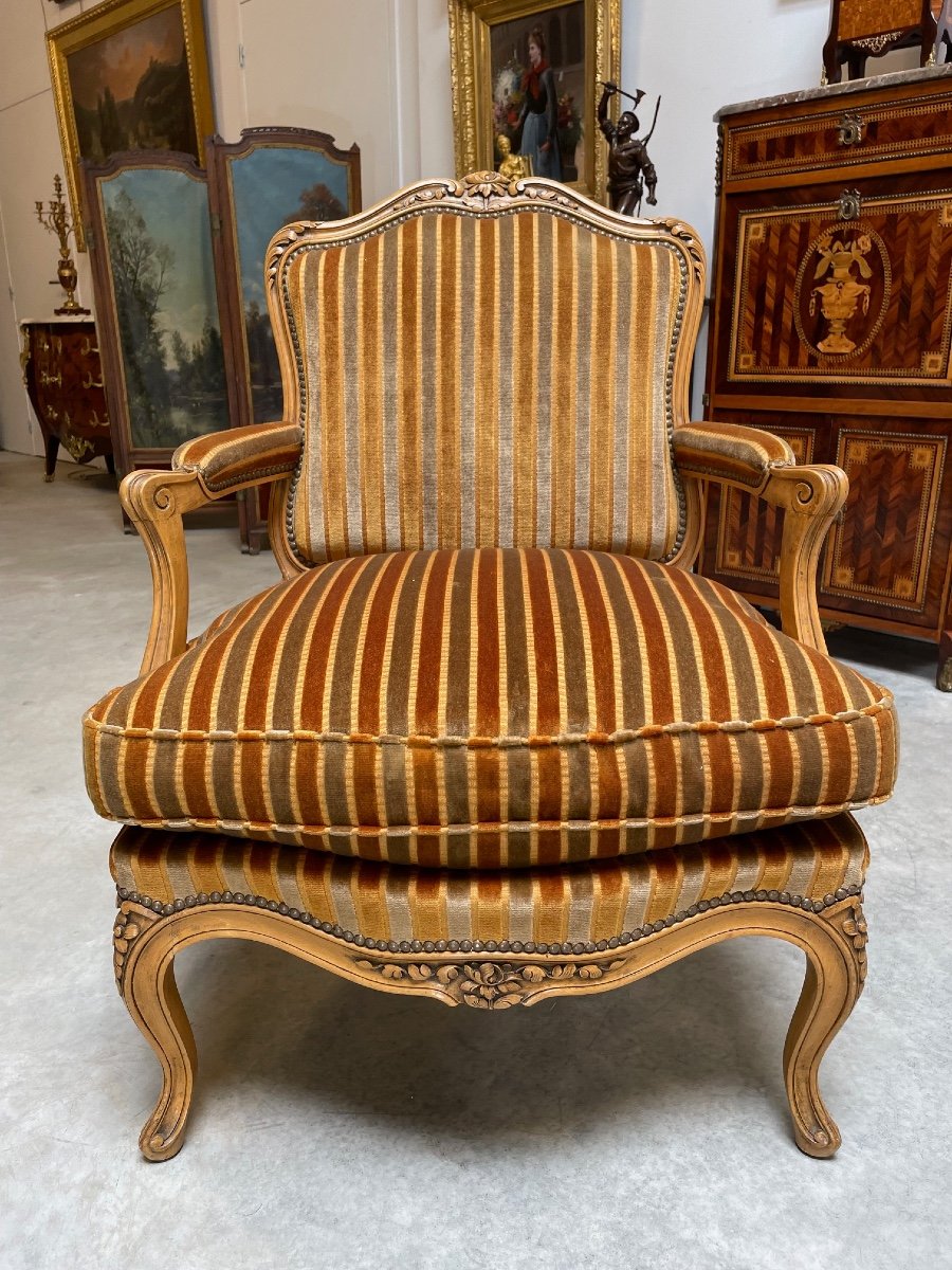 Paire de fauteuils style Louis XV-photo-4