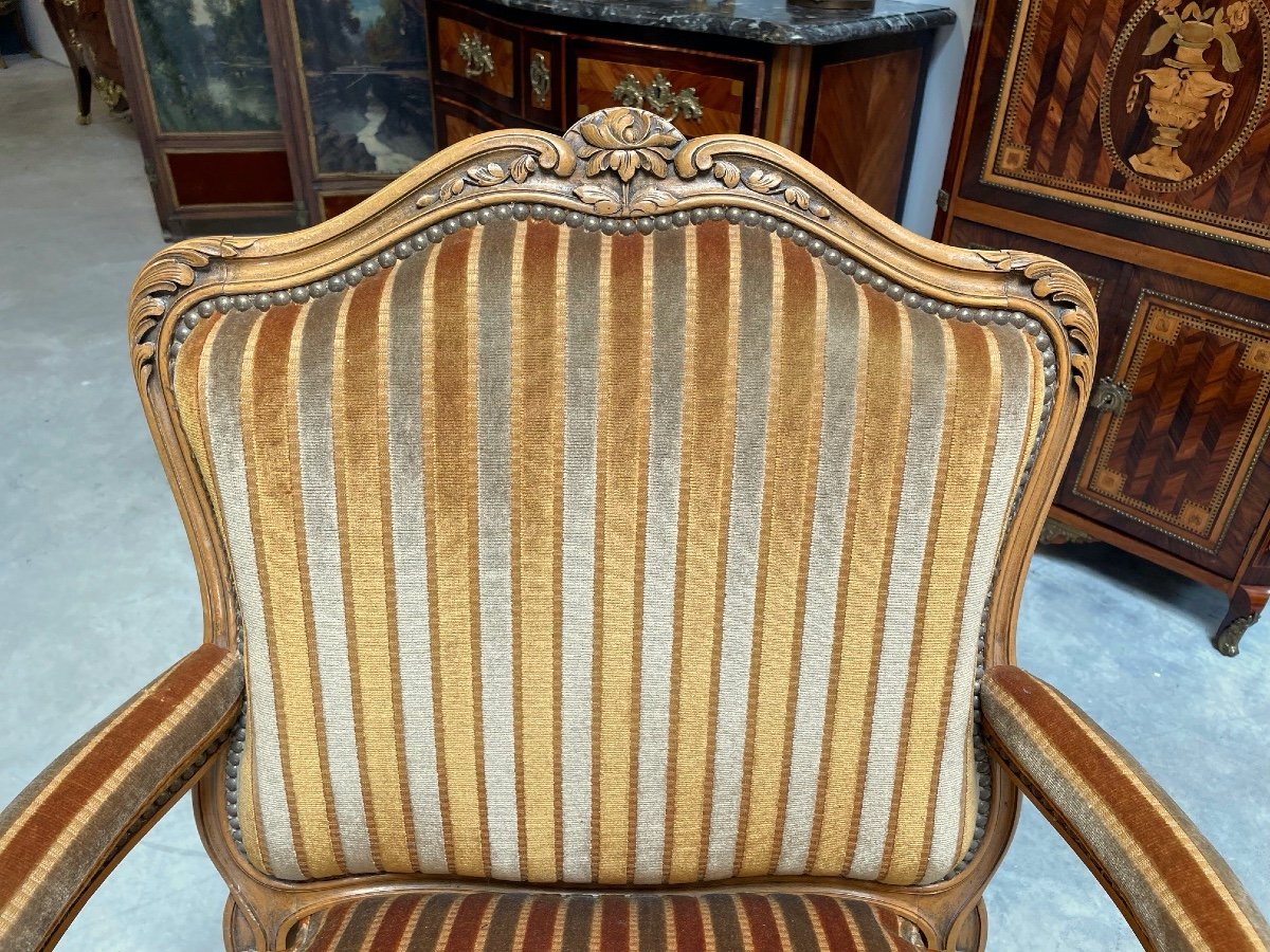 Pair Of Louis XV Style Armchairs-photo-1