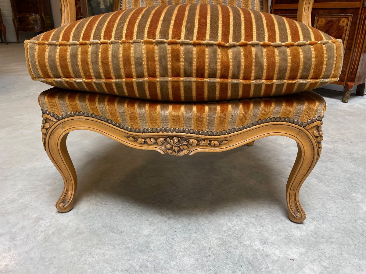 Paire de fauteuils style Louis XV-photo-3