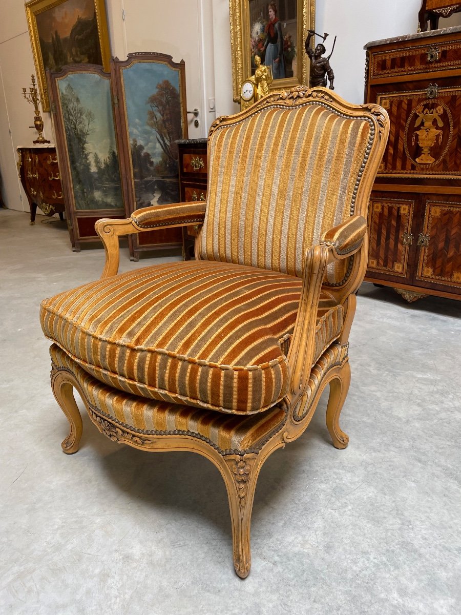 Paire de fauteuils style Louis XV-photo-4