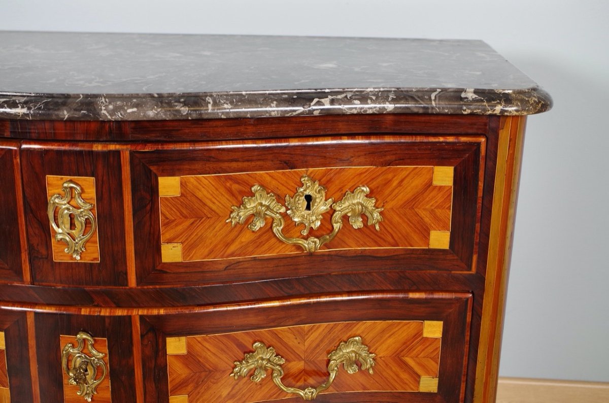 Nicolas-alexandre Lapie: Louis XV Period Chest Of Drawers-photo-2