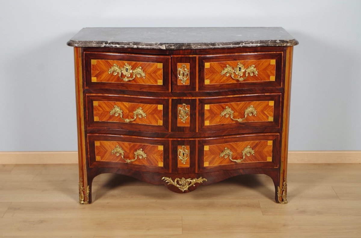 Nicolas-alexandre Lapie: Louis XV Period Chest Of Drawers