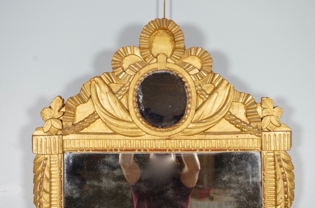 Gilded Mirror Louis XVI Period-photo-4