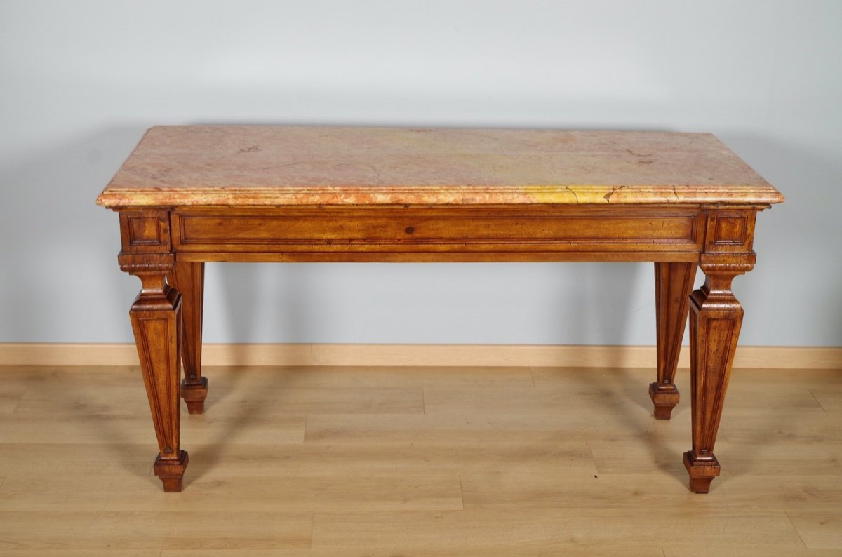 Console table à gibier époque Louis XIV Italie-photo-2