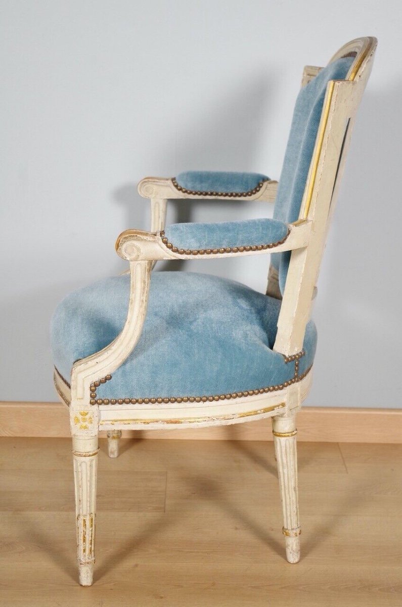 Pair Of Louis XVI Period Armchairs-photo-3