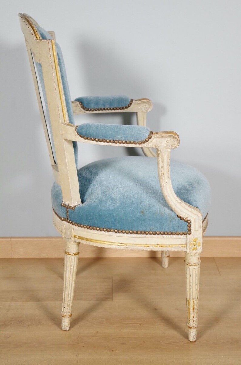 Pair Of Louis XVI Period Armchairs-photo-6