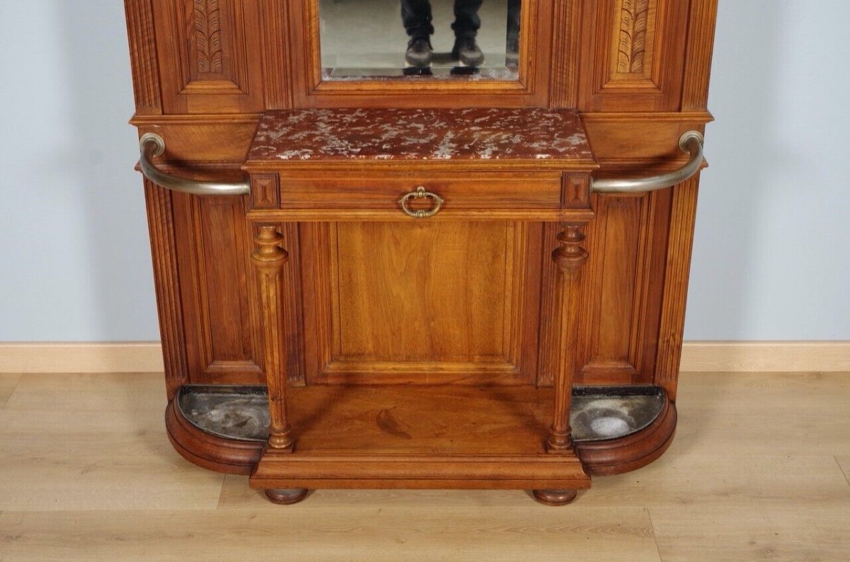 Renaissance Style Walnut Coat Rack 1900-photo-3